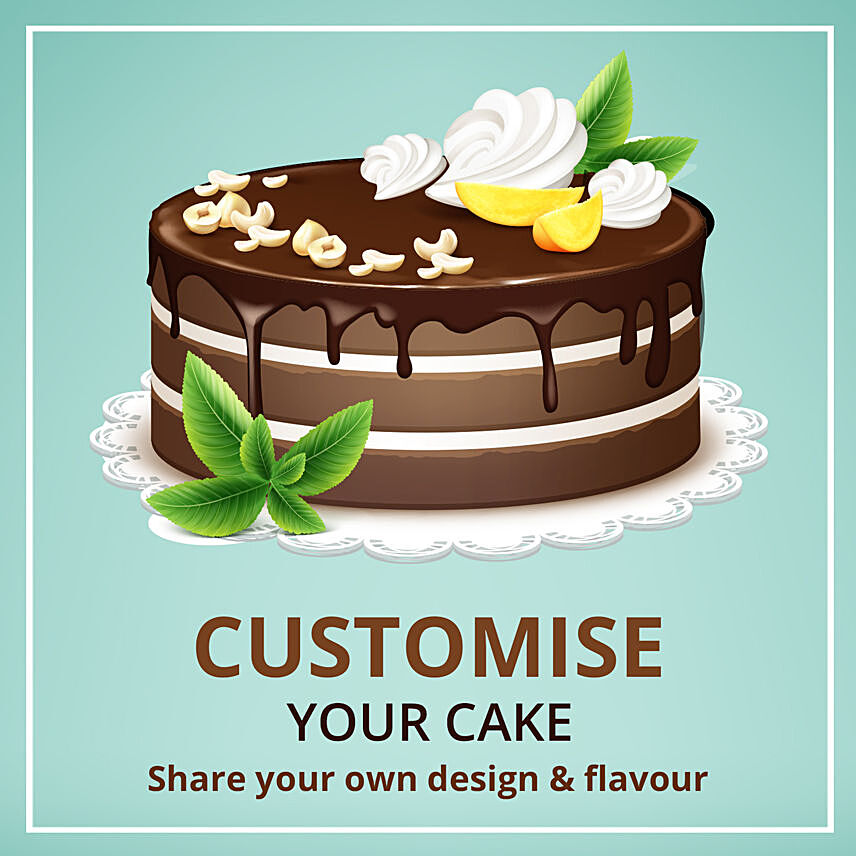 Customized Cake Chocolate 20 Portions