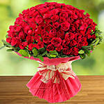 100 Red Roses Bunch