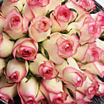 35 Dual Shade Pink Roses Bouquet