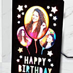 Personalised Happy Birthday Led Lights Frame