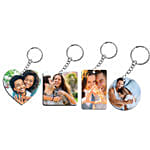 Personalised Keychains Set Of 4