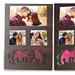 Personalised Led Lights Love Photo Frame