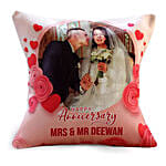 Anniversary Cushion With Triple Choco Cake