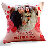 Anniversary Cushion With Marble Cake