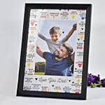 Personalised Love U Dad Frame