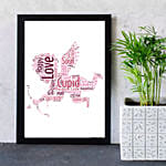 Struck By Cupid Printed Frame