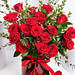 Passionate 18 Roses Arrangement