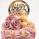 Rosy Birthday Cake 4 Portion