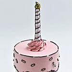 كيكة كوميدية ثنائية الأبعاد 8 حصص