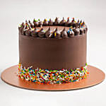 Choco Vanilla Rainbow Cake 16 Portion