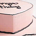 Heart Shaped Chocolate Cartoon Cake 16 Portion