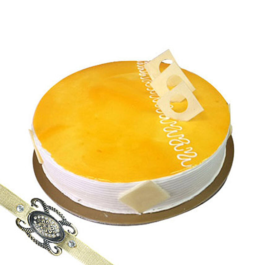 Mango Cake with Friendship Band