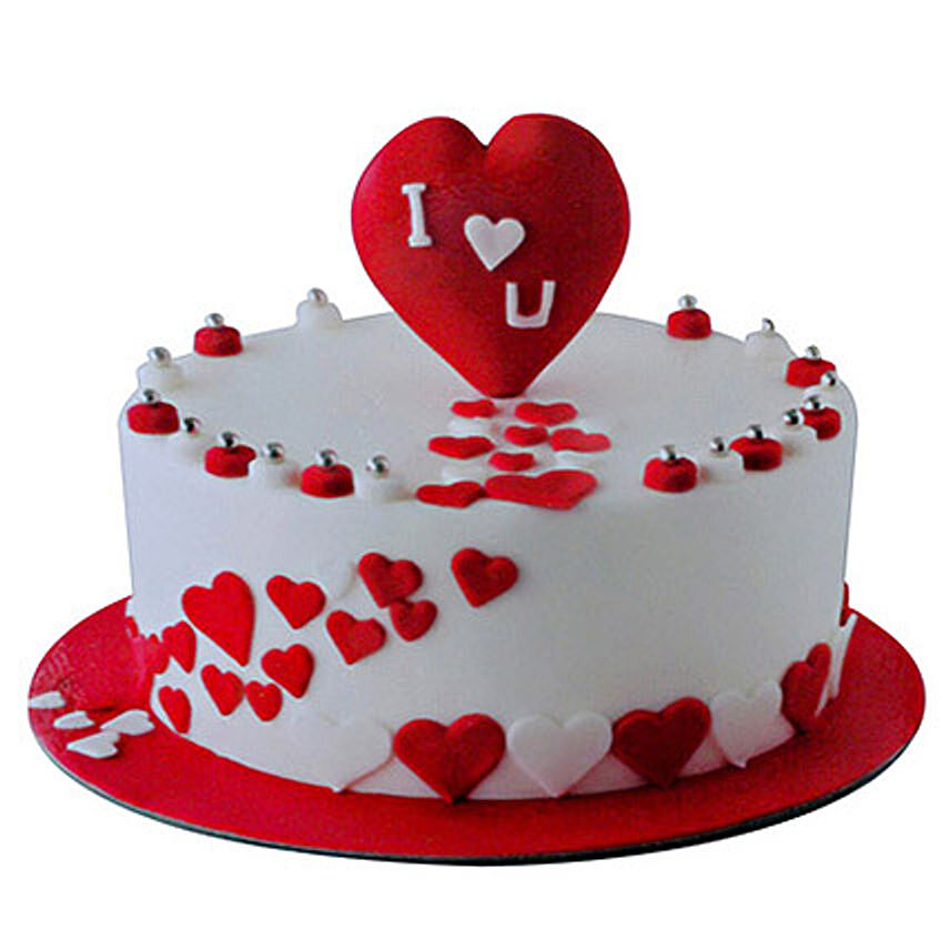 Valentine Round Cake