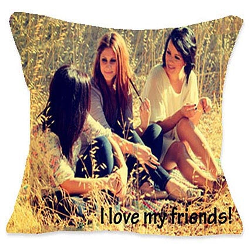 I Luv My Friends Personalized Cushion