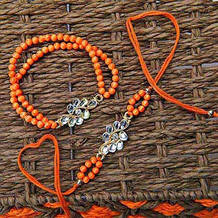 Designer Orange Beads