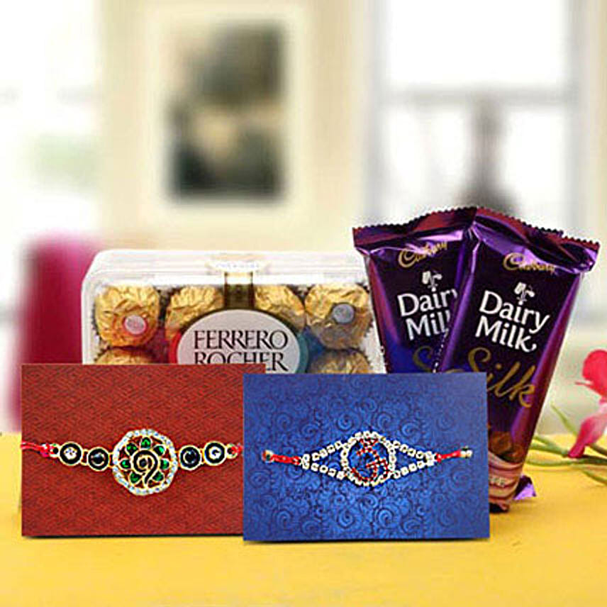 Rakhi with delectable chocolates