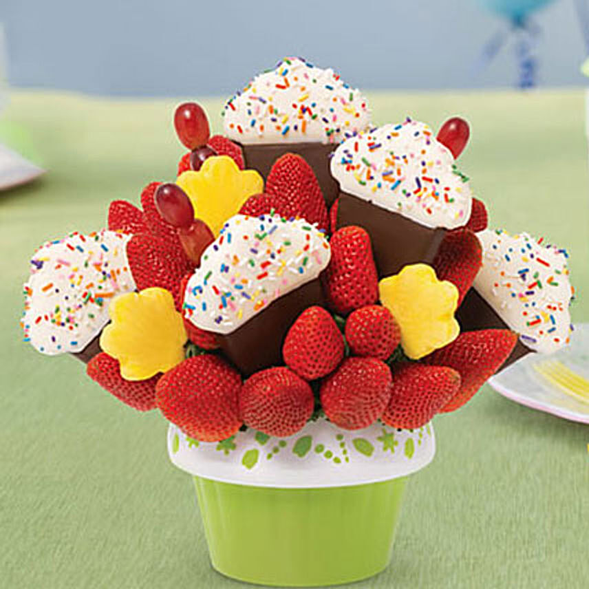 Berry Confetti Cupcake