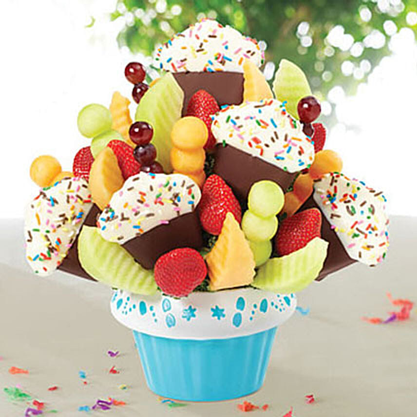 Confetti Fruit Cupcake