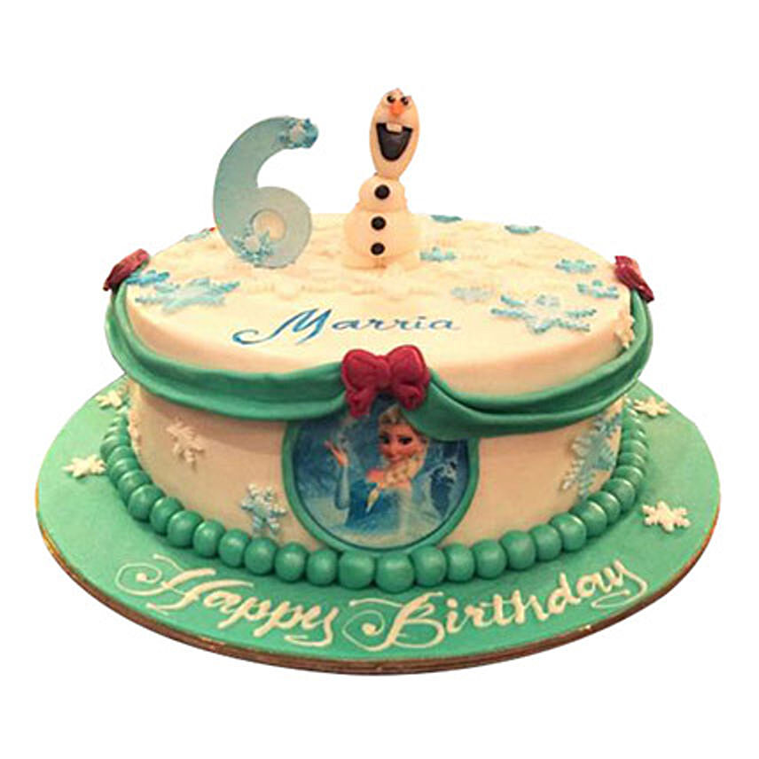 Elsa N Olaf Cake