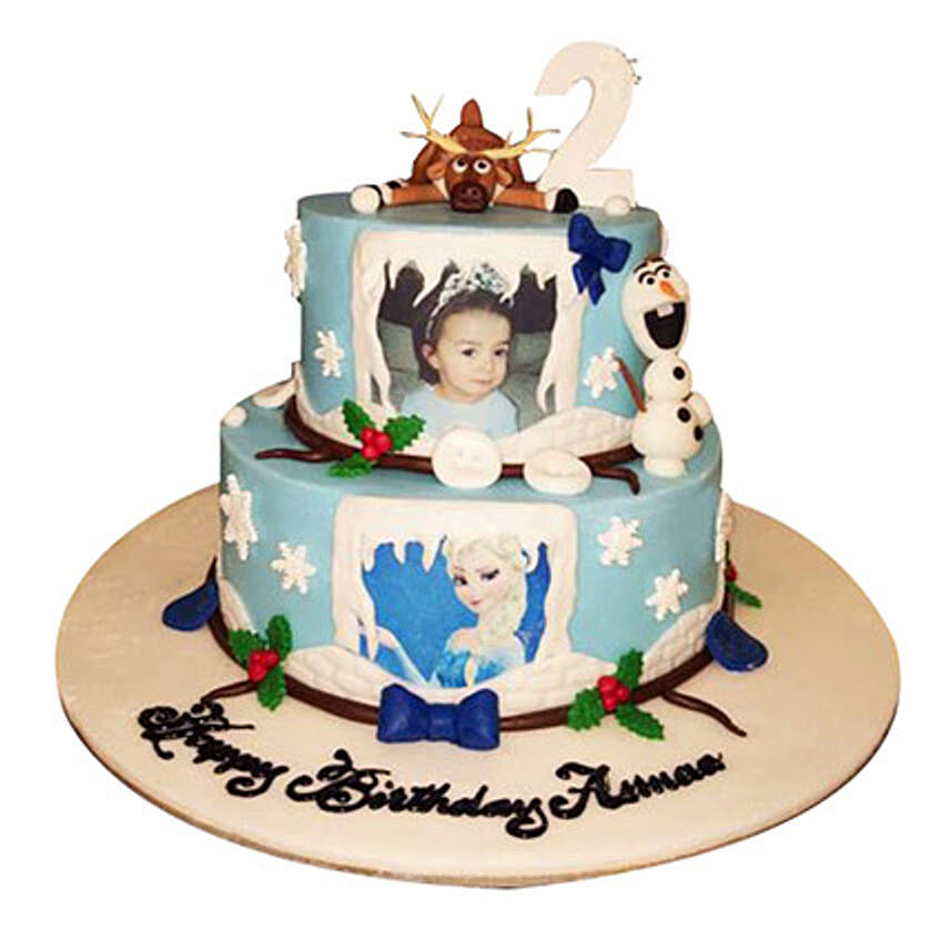 Elsa theme Cake