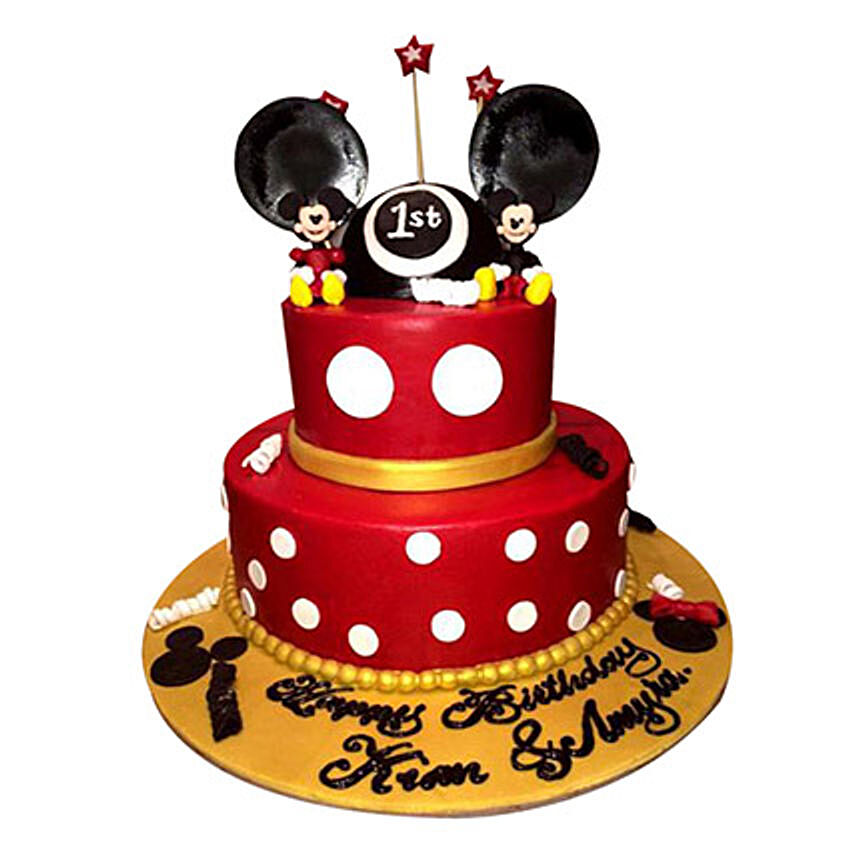 Minnie and Mickey Mouse Cake