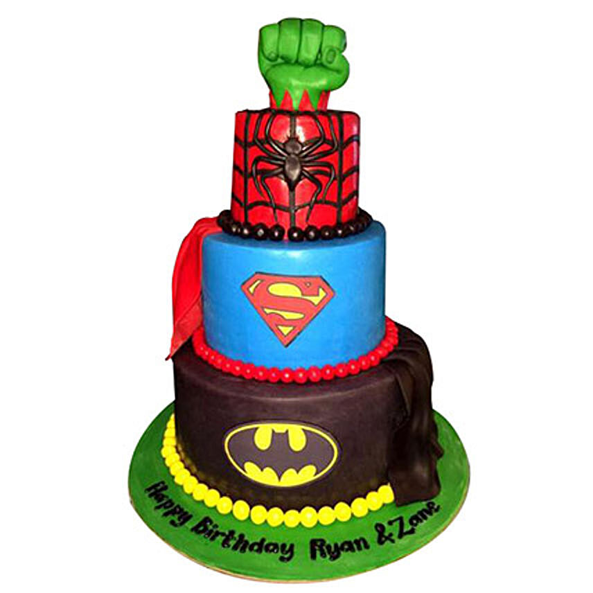 Superheroes Revisited Cake