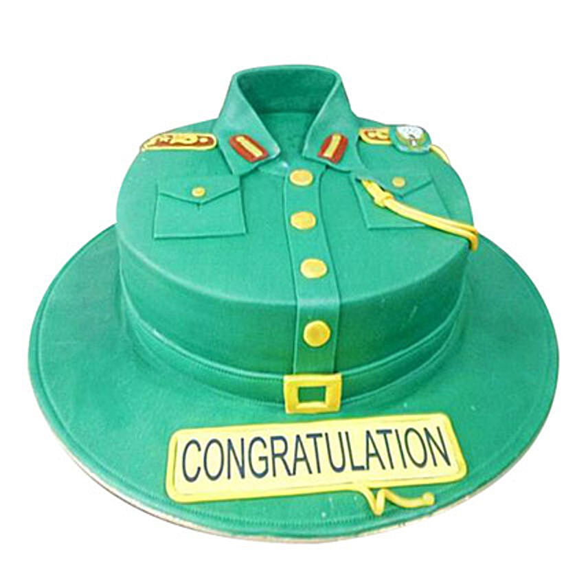Military Uniform Cake