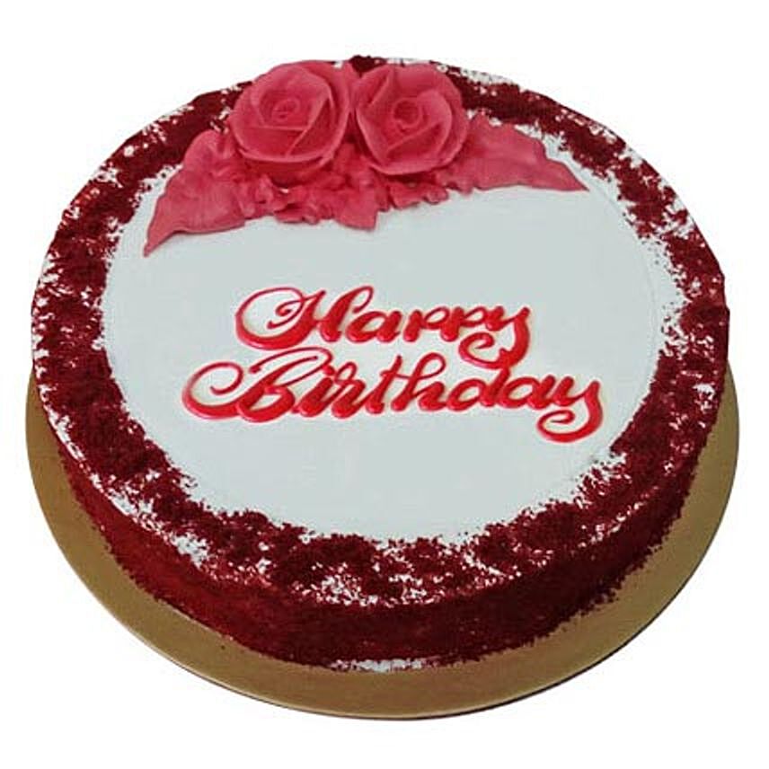 Red Velvet Birthday Cake Half Kg