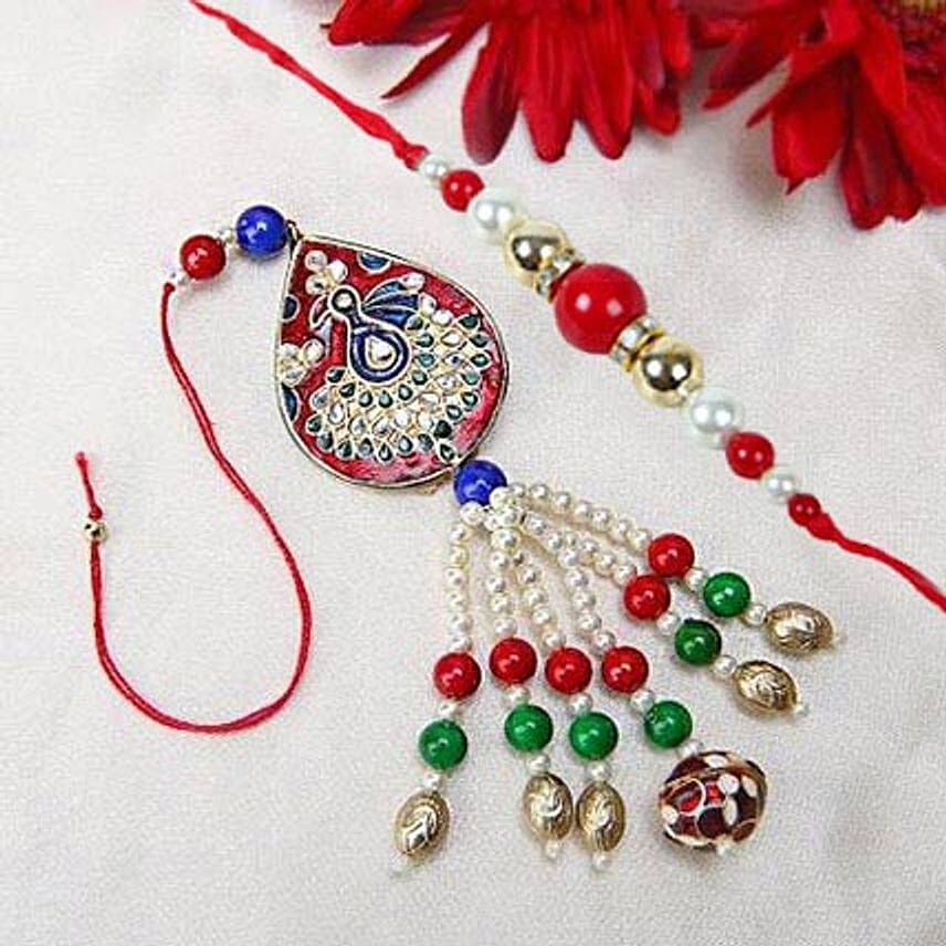 Peacock Lumba Rakhi