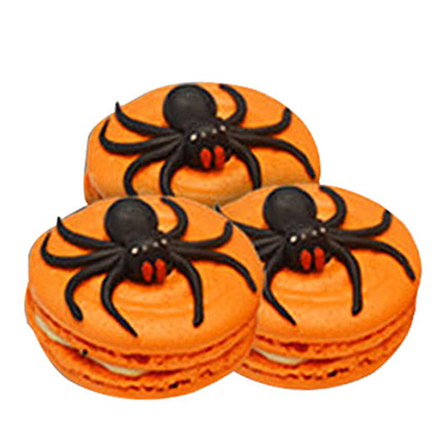Halloween Spider Macarons