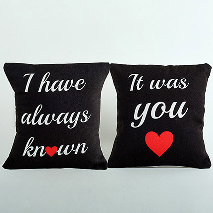 Black Couple Cushions