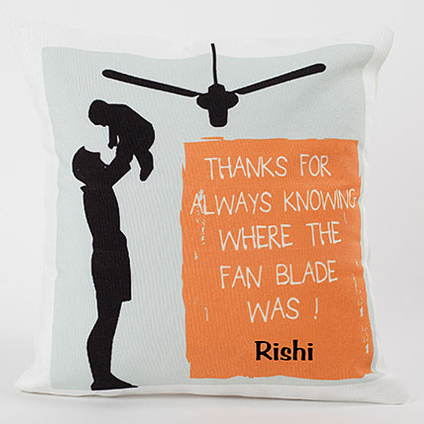 Thanks Dad Personalized Cushion