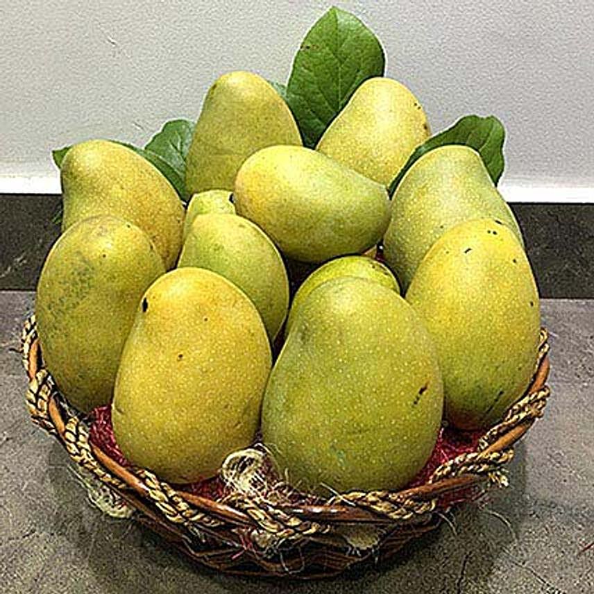 Assorted Mangoes in a basket