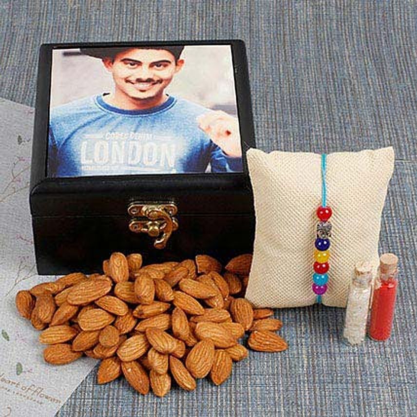 Rakhi Personalized Box Of Almonds