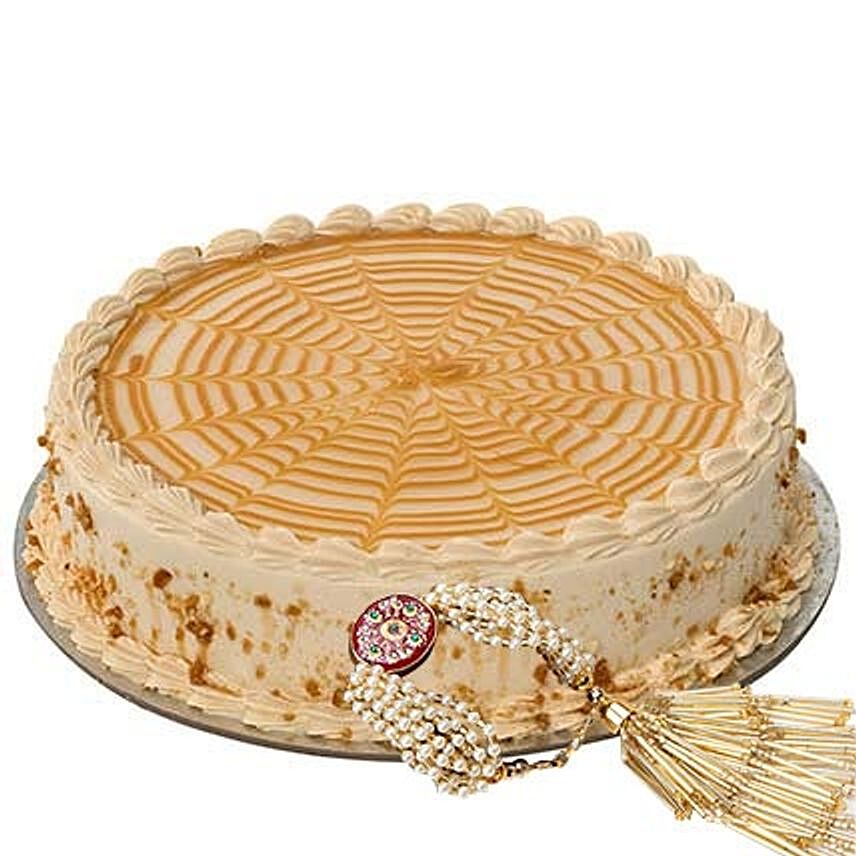 500gms Butturscotch Cake with Rakhi