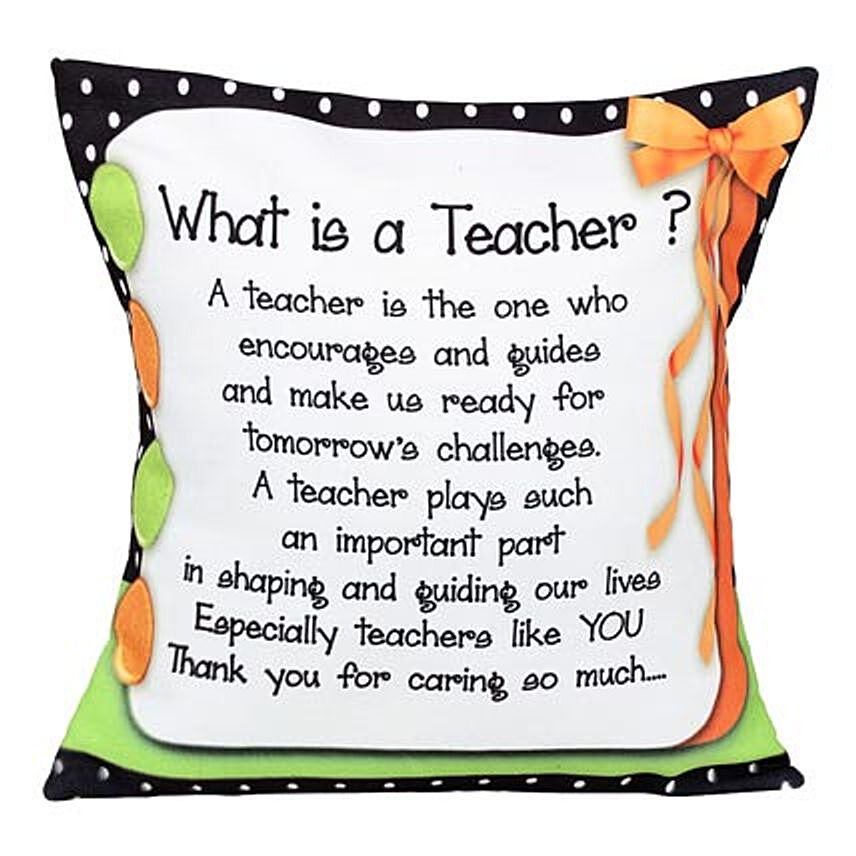 Printed Cushion For Teacher