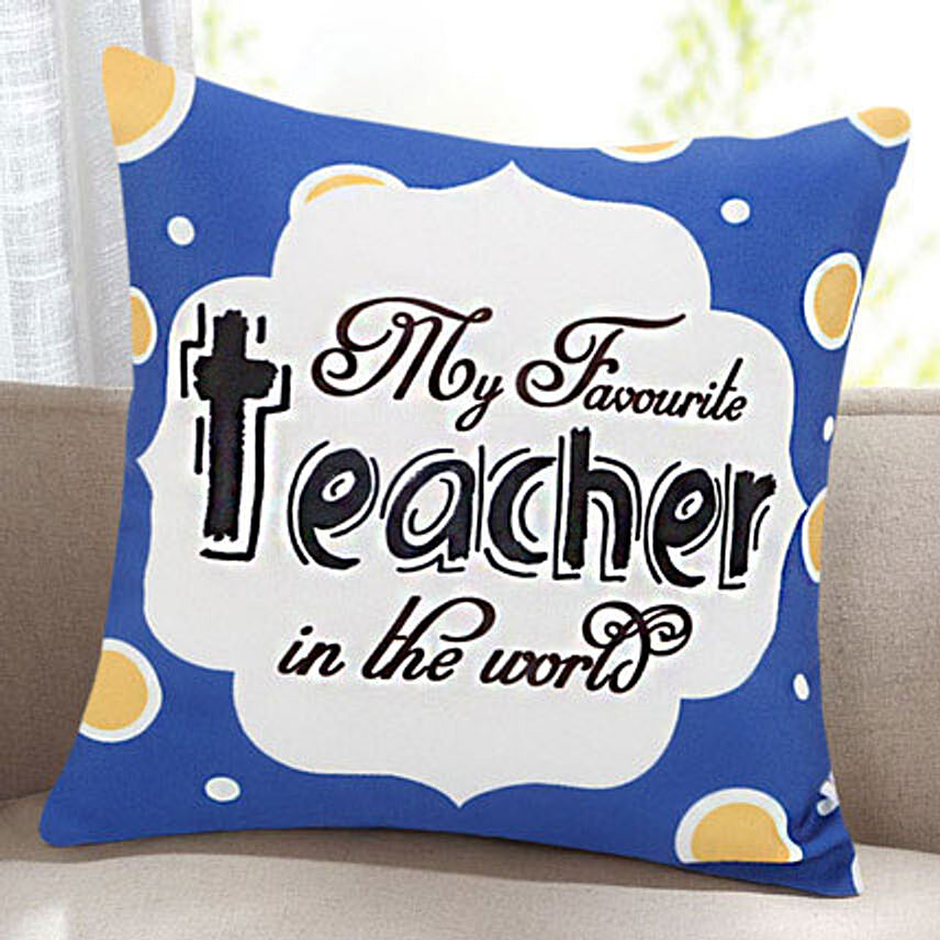 Token Of Gratitude Printed Cushion For Teacher