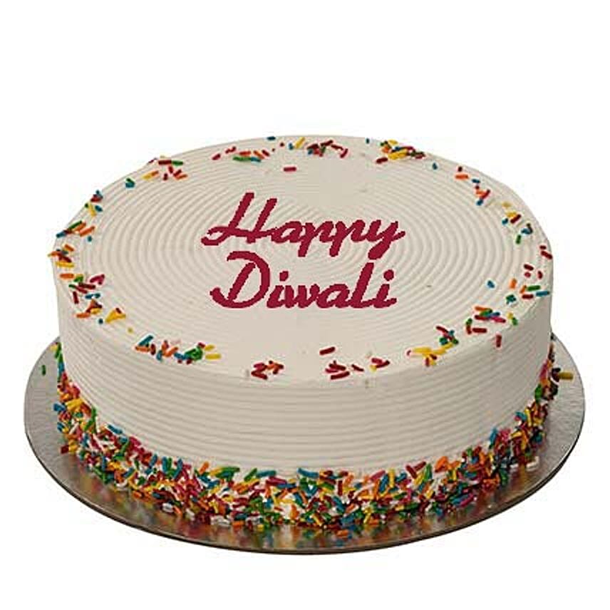 1Kg Rainbow Diwali Cake