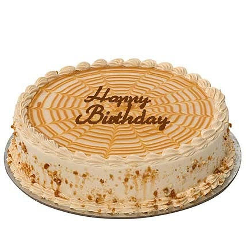 Half Kg Butterscotch Birthday Cake