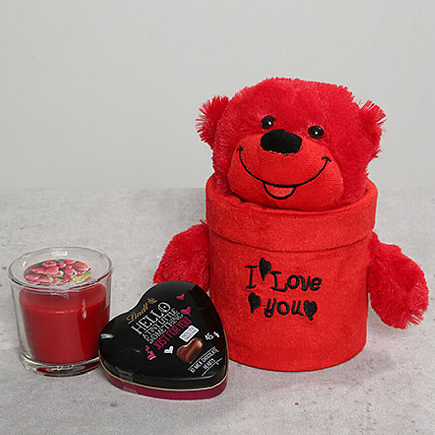Teddy Bear and Scented Candle Combo