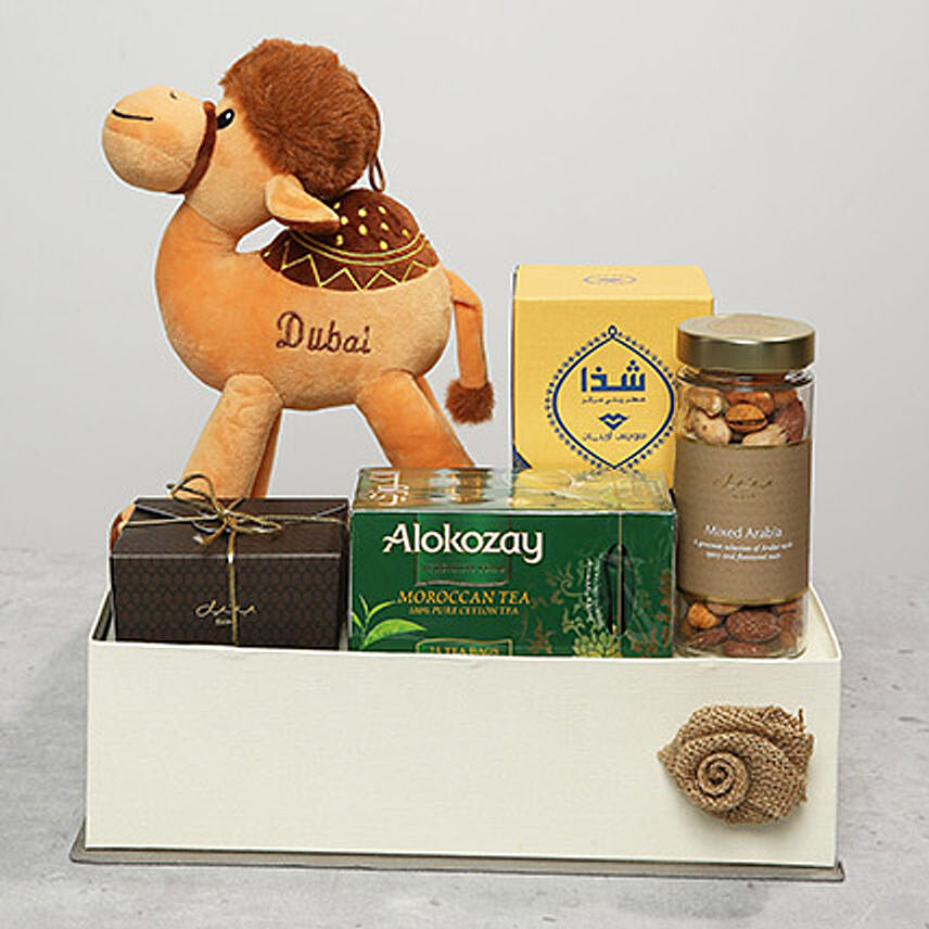 Dates Tea and Camel Stuff Toy Gift Set