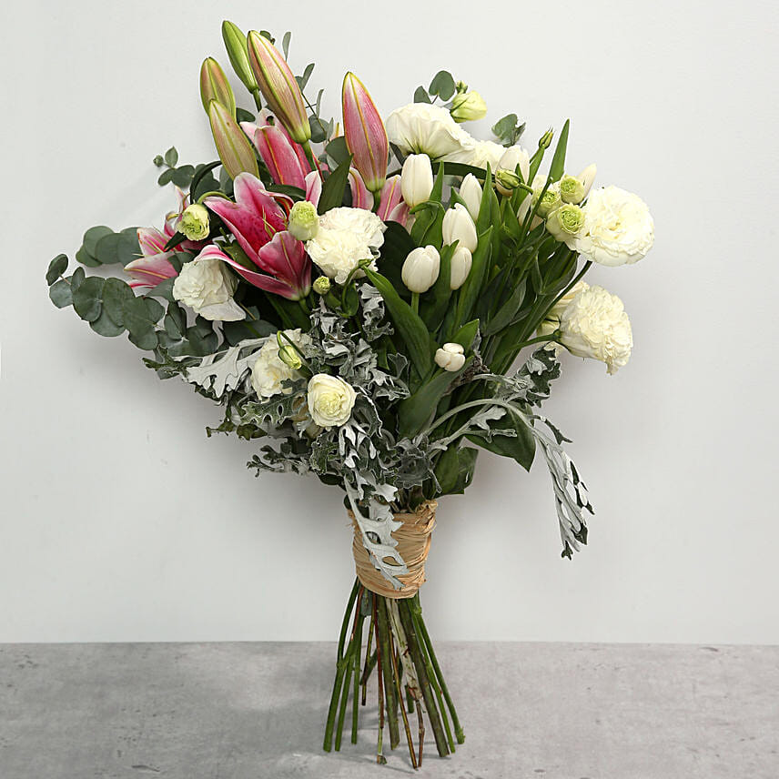 Tulips and Lilies Bouquet