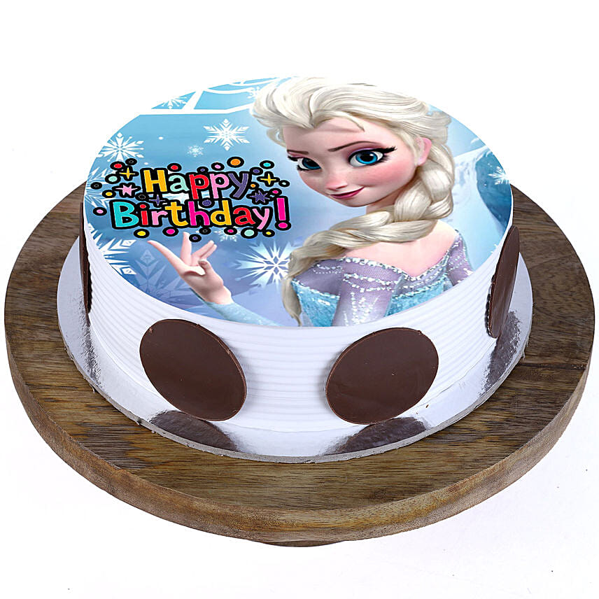 Frozen Princess Elsa Blackforest Cake 1 Kg Eggless