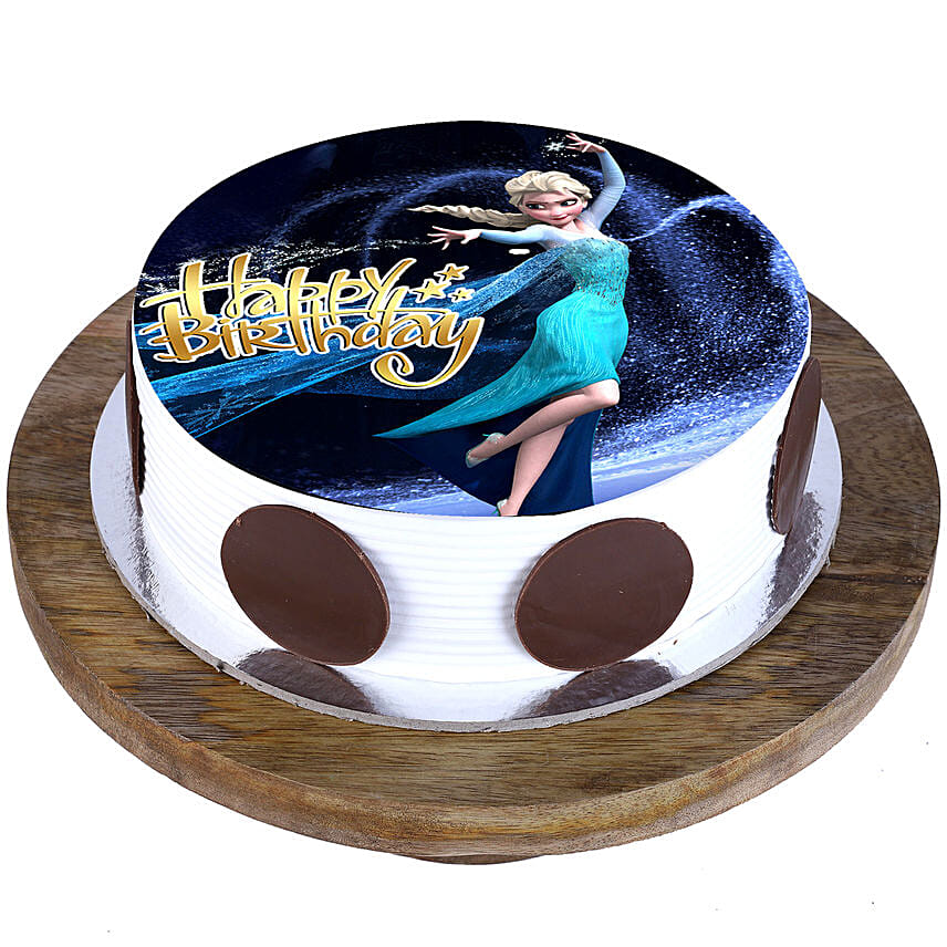 Princess Elsa Blackforest Cake 1 Kg Eggless