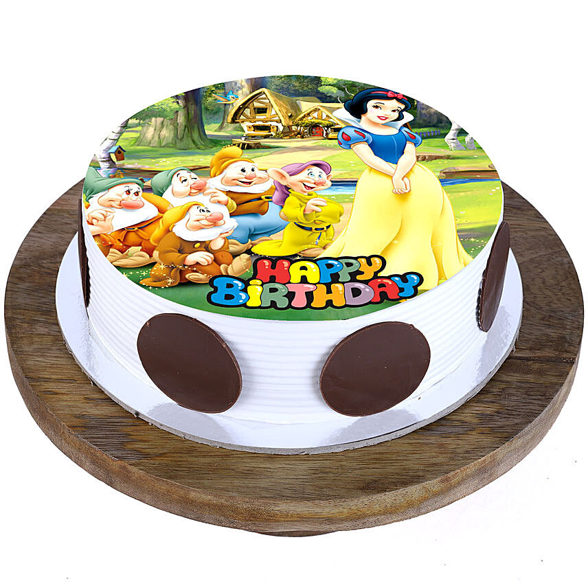 Snow White Butterscotch Cake 1 Kg Eggless