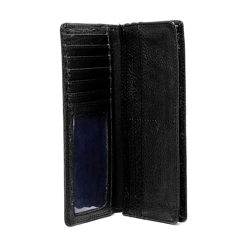 Genuine Leather Passport Bi Fold Wallet