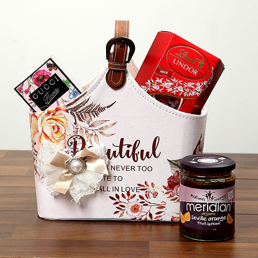 Chocolates With Designer Ladies Bag