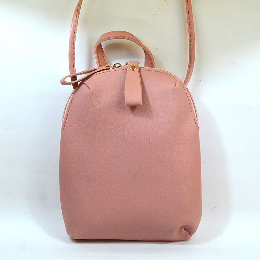 Double Zipper Classy Pink Bag
