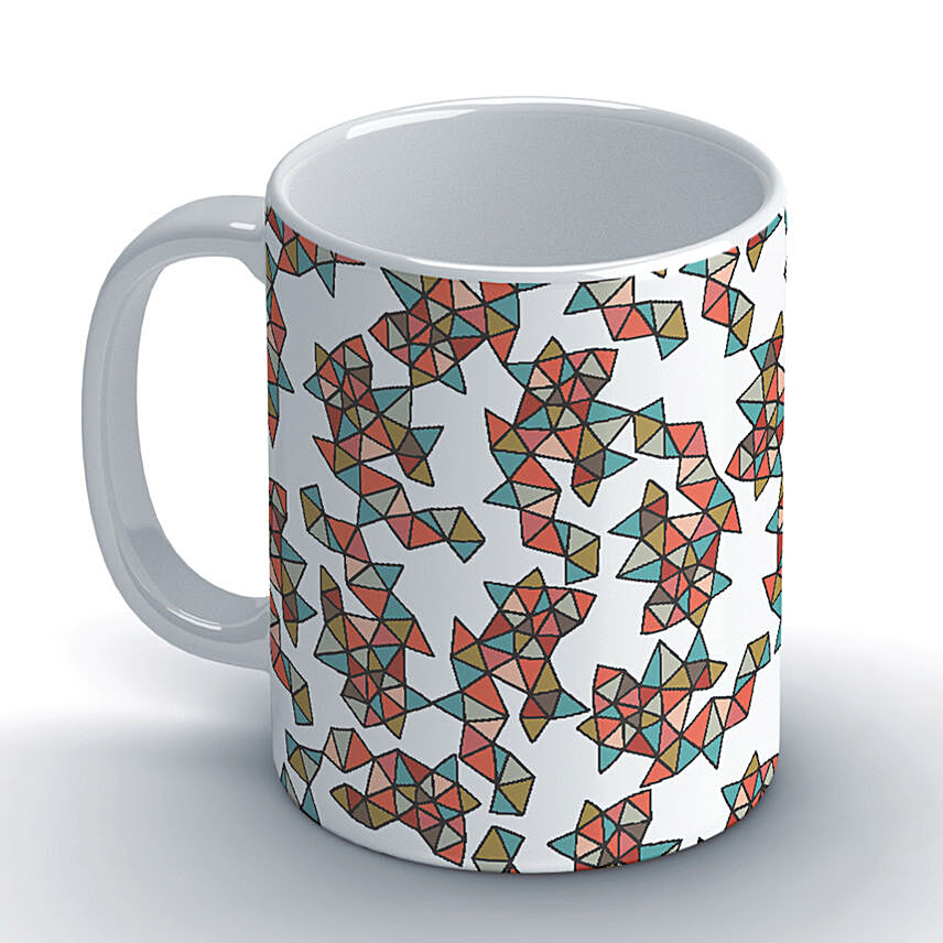 Valentina Flowers and triangles Coffee Mug