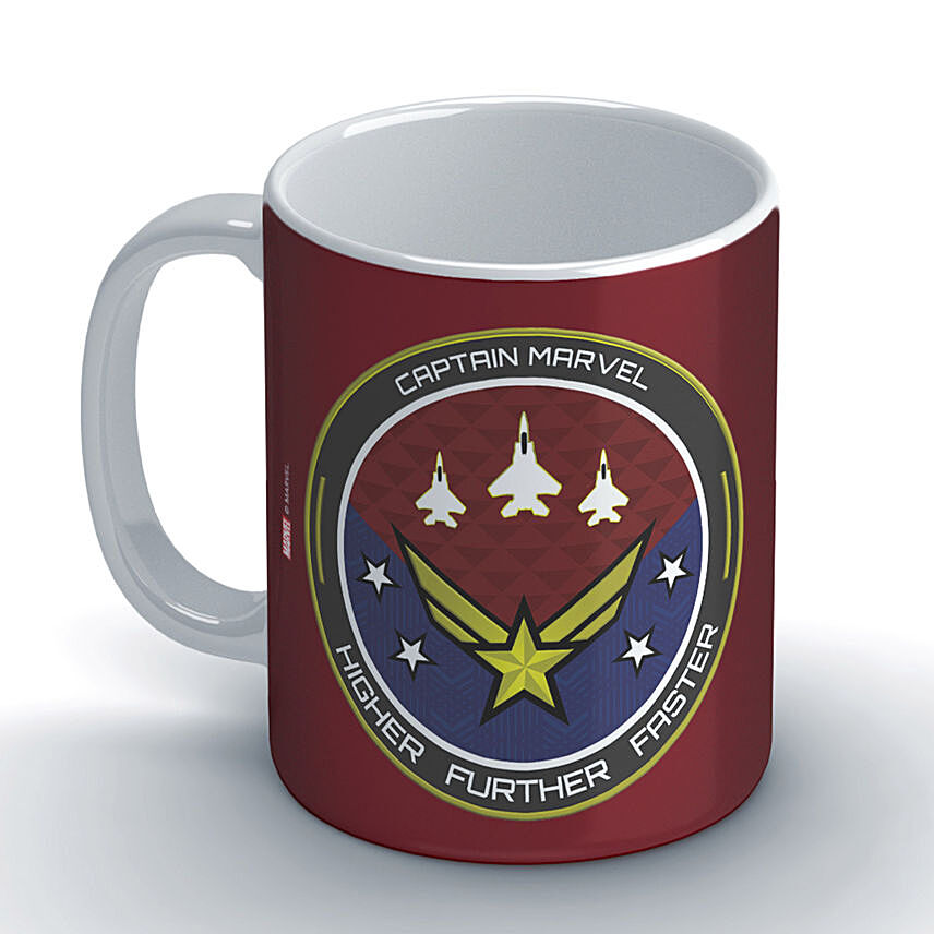 Marvel Higher Further Faster Badge Coffee Mug